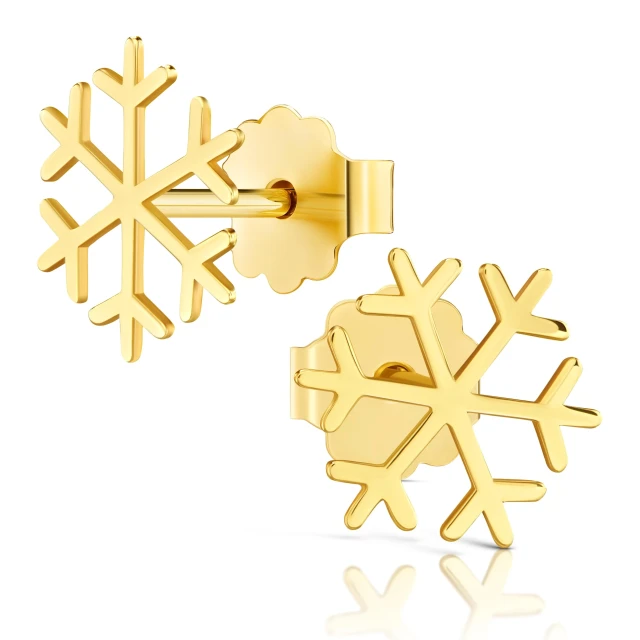 Goldene Ohrringe Śnieżka