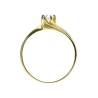 Piękny Złoty pierścionek z cyrkonią Oczko 585