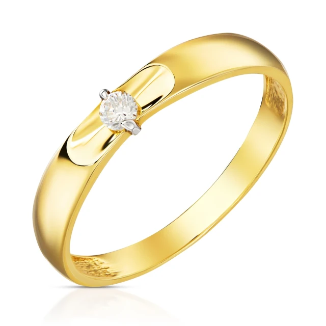 Gold Ring geriffelter Ehering 585