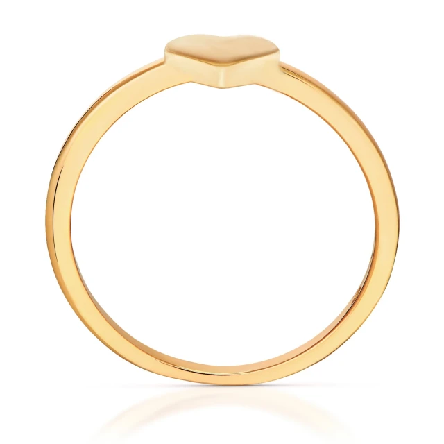 Gold Ring Herz Roségold Versuch 585