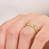 Złoty pierścionek różaniec