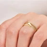 Złoty finezyjny pierścionek