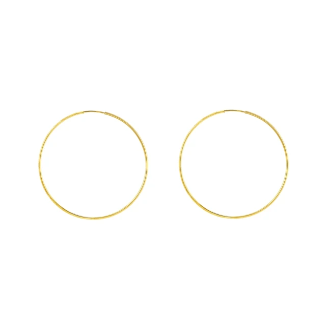Gold Eclat Rad Ohrringe Durchmesser 2 cm
