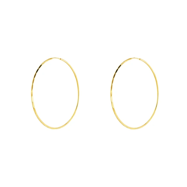 Gold Eclat Rad Ohrringe Durchmesser 2 cm