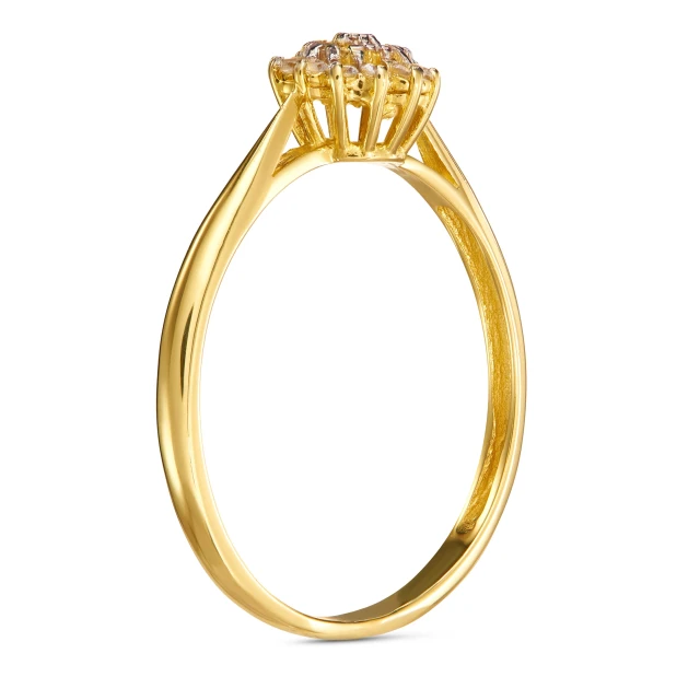 Goldener Ring niedliche Blume