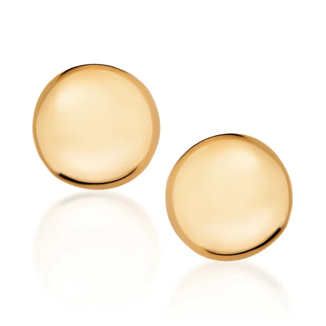 Gold Ohrringe 3D Hälften Kleinigkeiten Muster 585 Roségold