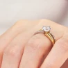 Złoty pierścionek PIĘKNY duży kamień