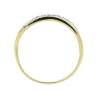 Złoty pierścionek Obrączka Kamienie 585
