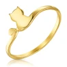 Gold Kätzchen Ring 585