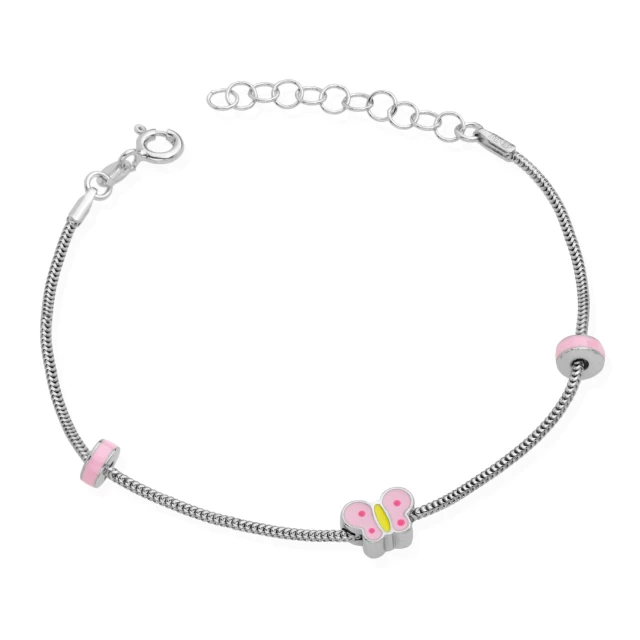 Silbernes Armband mit BUTTERFLY