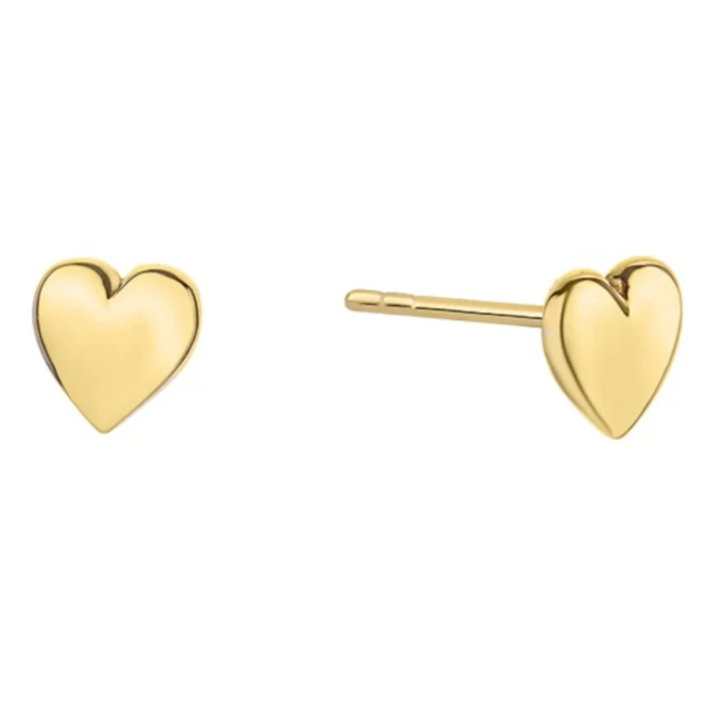 Ohrringe goldenes Herz voll