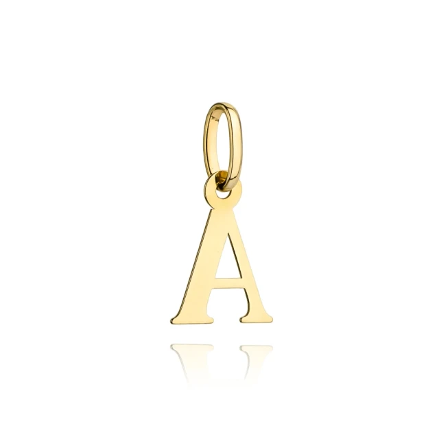 Anhänger goldener Buchstabe A