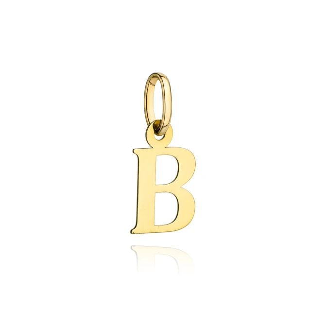 Anhänger goldener Buchstabe B