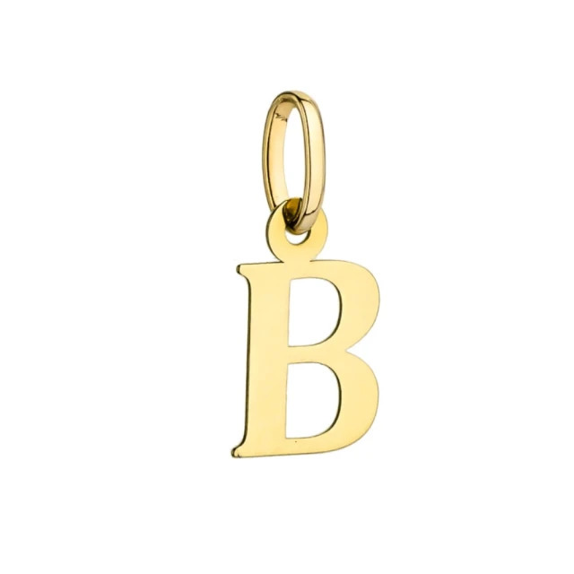 Anhänger goldener Buchstabe B