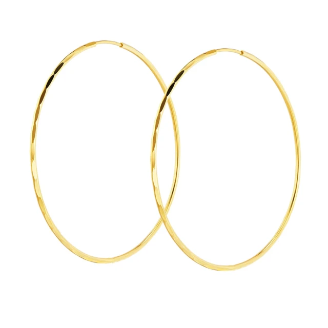 Gold Eclat Rad Ohrringe Durchmesser 5,5 cm