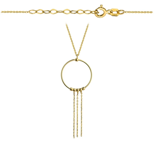 Halskette Goldkreis mit Ketten