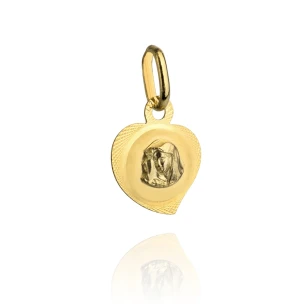 Medalik Matka Boska diamentowane serce pr. 585 Medalik Matka Boska diamentowane serce pr. 585