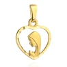 Medalik Matka Boska w diamentowanym sercu pr. 585