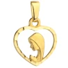 Medalik Matka Boska w diamentowanym sercu pr. 585