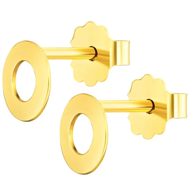 Kolczyki złoty ring