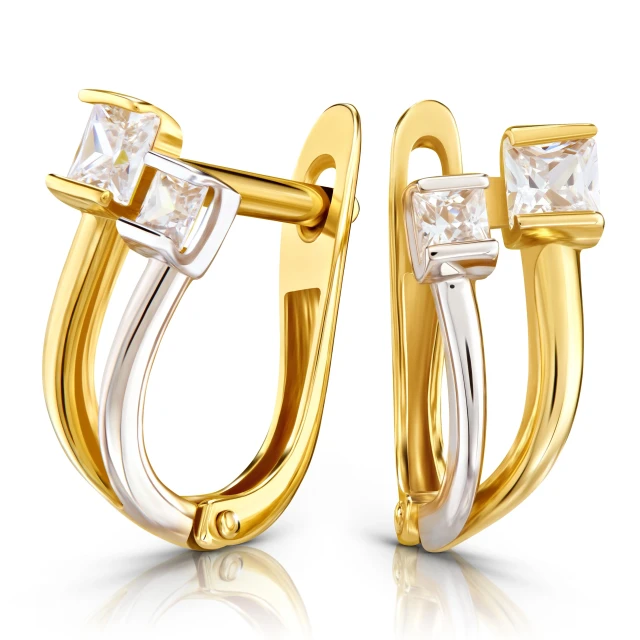 Goldene Ohrringe K1.155