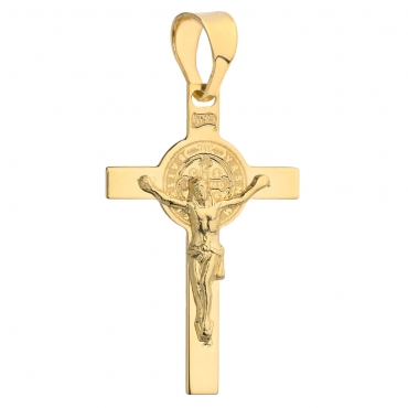 Złoty krzyżyk Benedyktyński pr. 585