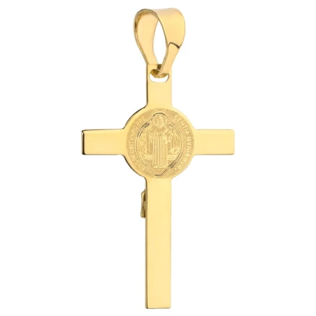 Złoty krzyżyk Benedyktyński pr. 585