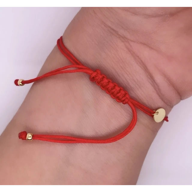 Vergoldetes Armband Red STRING HEART