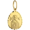 Medalik złoty Matka Boska Nieustającej Pomocy z Dzieciątkiem