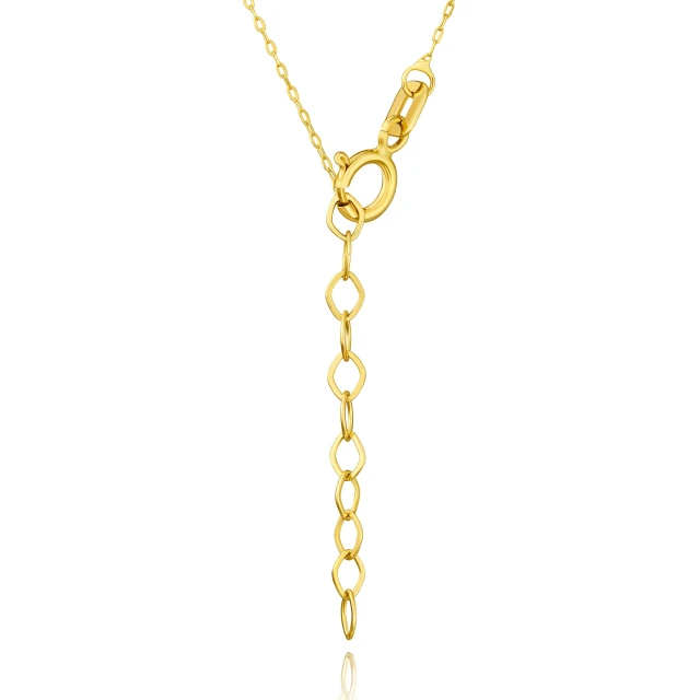 Estella Goldkette mit Perlenmuster 585