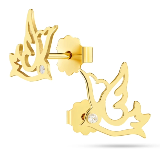 Goldene Ohrringe