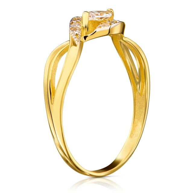 Gold Ring Großer Stein 585