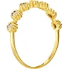 Złoty pierścionek BIAŁE KAMIENIE próba 585 ER.0015P