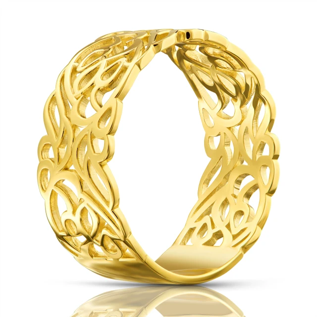 Goldenes OPENWORK Ringmuster