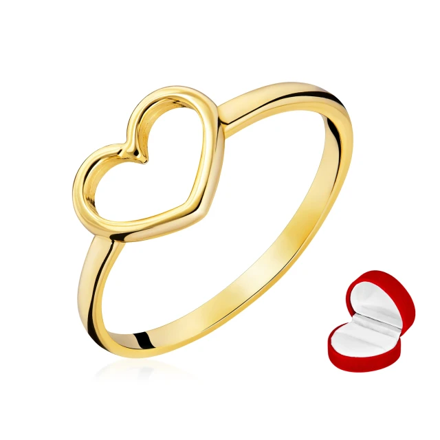 Goldener HERZring 14K