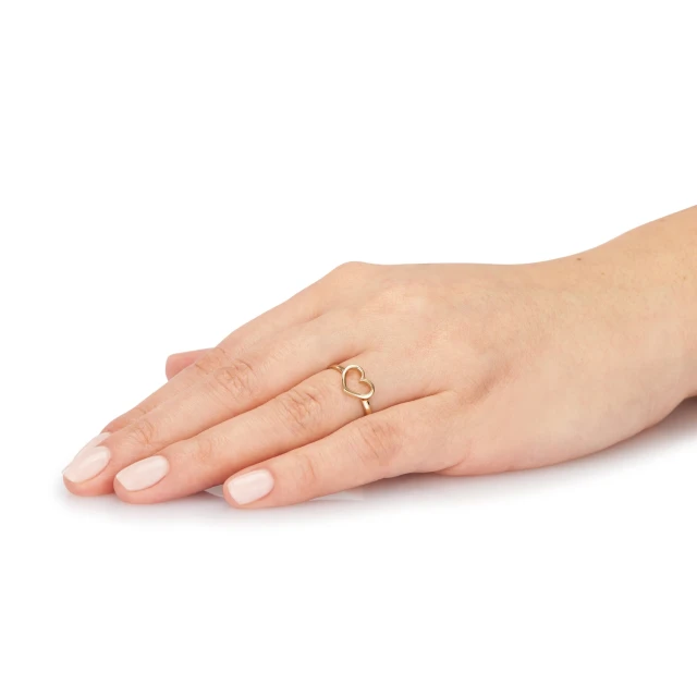 Goldener HERZring 14K