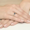 Gold Diamantring EY-105 Saphir | ergold