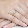 Złoty Pierścionek 585 z diamentem brylant 0,03ct