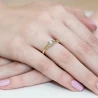 Złoty Pierścionek 585 z diamentem brylant 0,08ct