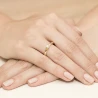 Złoty Pierścionek 585 z diamentem brylant 0,20ct