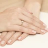 Złoty Pierścionek 585 z diamentem brylant 0,12ct