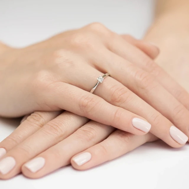 Gold Ring 585 mit Diamant Diamant Diamant 0.15ct