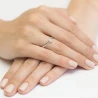 Złoty Pierścionek 585 z diamentem brylant 0,15ct