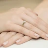 Złoty Pierścionek 585 z diamentem brylant 0,30ct