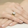 Złoty Pierścionek 585 z diamentem brylant 0,26ct