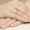 Złoty Pierścionek 585 z diamentem brylant 0,28ct