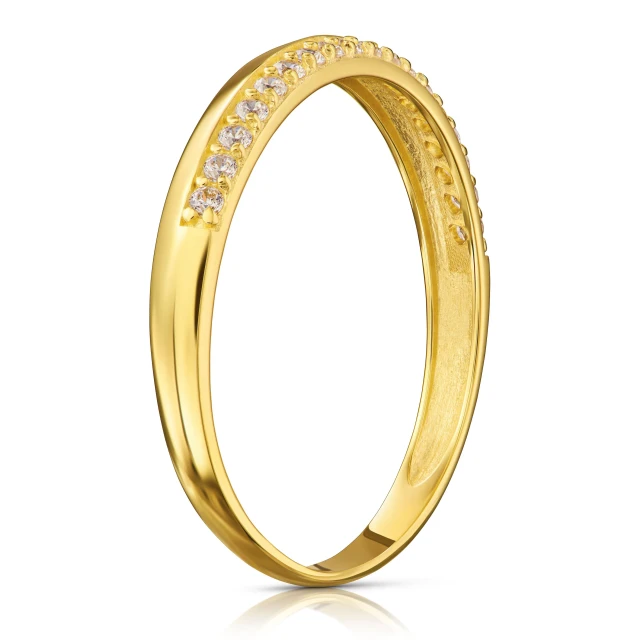 Goldring Ring mit Strasssteinen