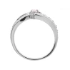 Silber Ring Interwoven HEART rosa Stein PS3.1535r | ergold