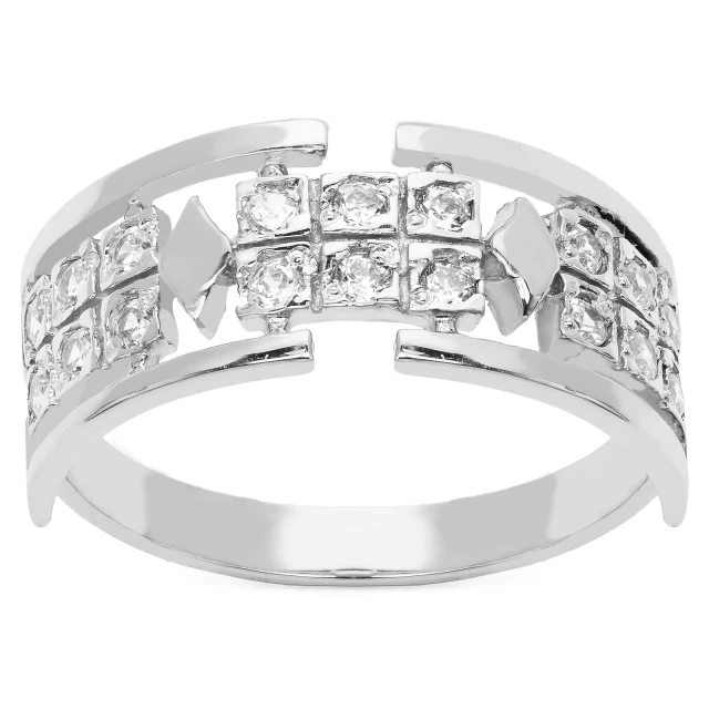 Silber Ring Schönes Muster Ehering