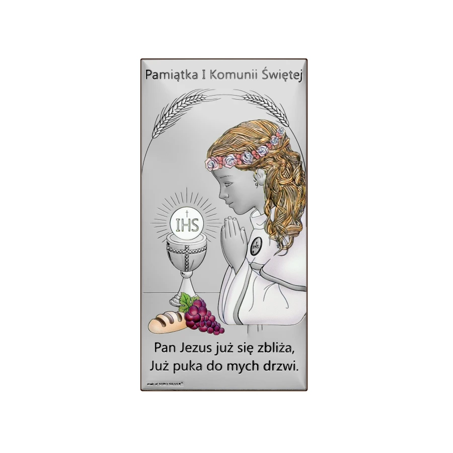 Pamiątka pierwszej komunii dla dziewczynki